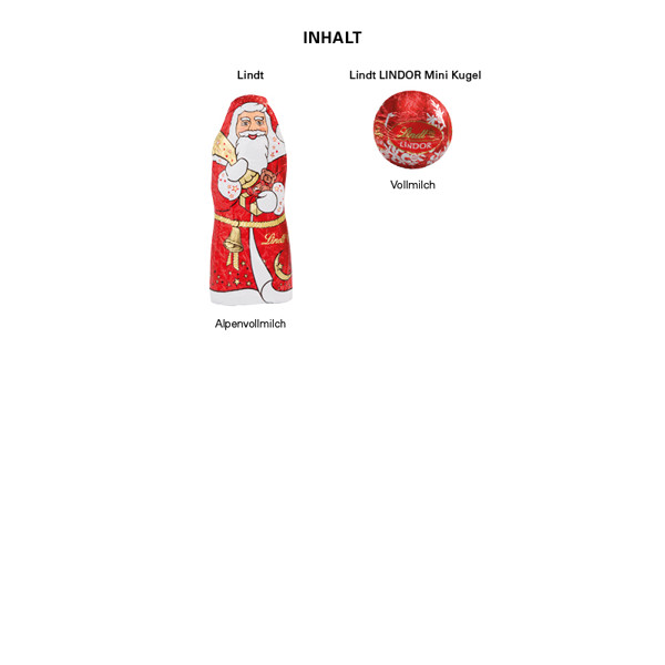 Weihnachtsdose weiß, Lindt Mischung