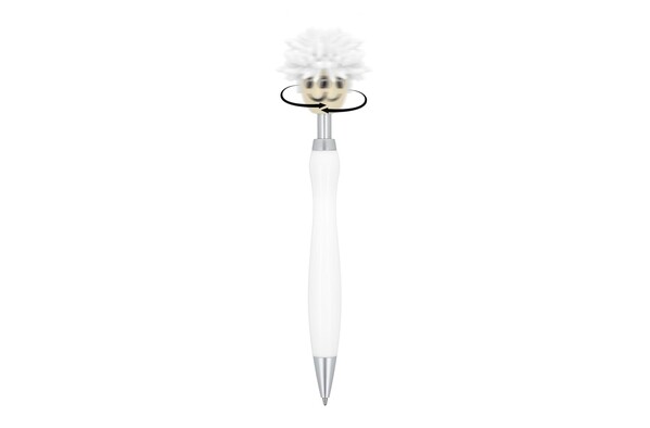 Hairy spinner pen - White