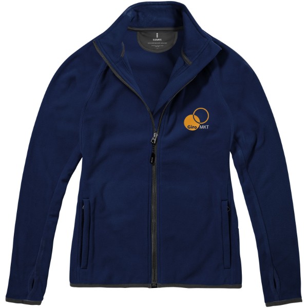 Casaco micro polar com fecho completo de mulher Brossard - Azul marinho / L