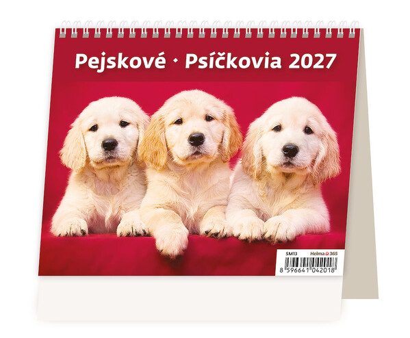 Stolní kalendář Pejskové 2027