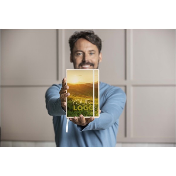 Carnet de notes A5 Spectrum à couverture rigide - Vert bruyère