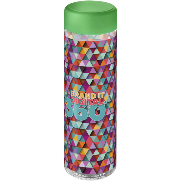 H2O Active® Vibe 850 ml Sportflasche mit Drehdeckel - transparent / grün