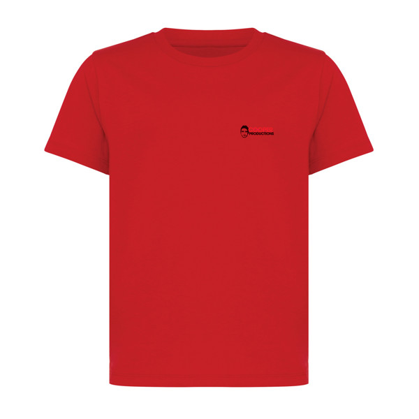 T-shirt pour enfants en coton recyclé IQONIQ Koli - Rouge / 1112