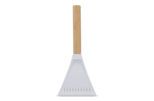 Ice Scraper Bamboo & R-PP - White