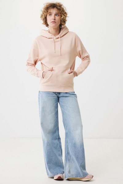 Iqoniq Rila lightweight recycled cotton hoodie - Peach Nectar / L