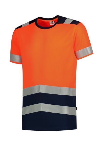 Tričko unisex Tricorp T-Shirt High Vis Bicolor - Fluorescenční Oranžová / 3XL