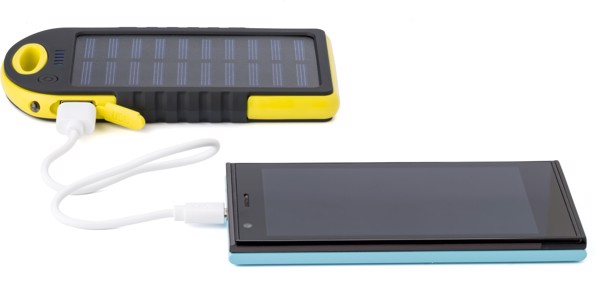 Power bank solaire, 4 000mAh Aurora - Yellow