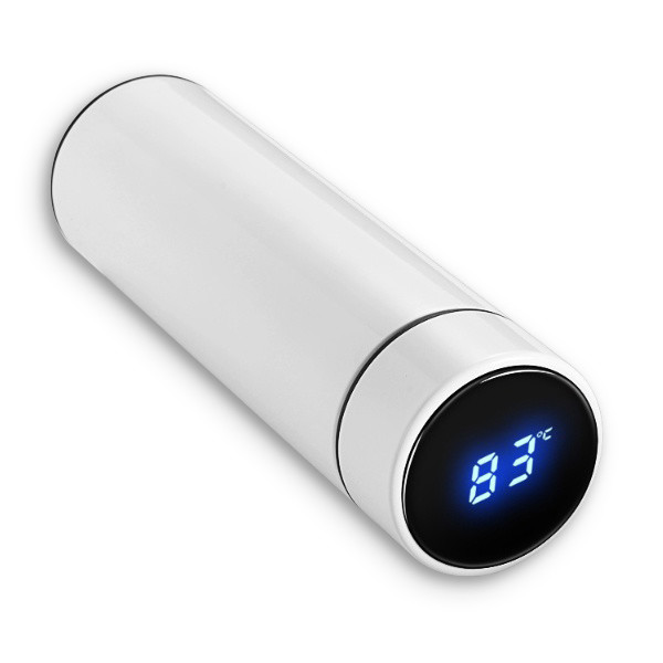 Thermos with display - WHITE