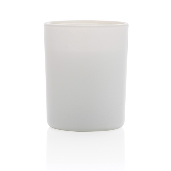 Ukiyo small scented candle in glass - White