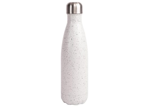 Sagaform Nils Steel Bottle Splash 500ml - White / Black