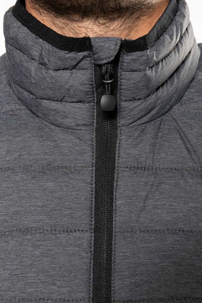 Men’S Lightweight Sleeveless Fake Down Jacket - White / XL