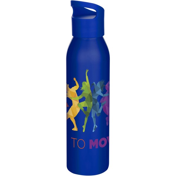 Bouteille d’eau Sky de 650 ml en acier inoxydable recyclé certifié RCS à simple paroi - Bleu
