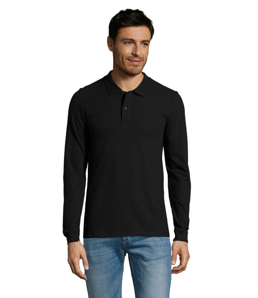 PERFECT MEN LSL POLO 180g Perfect Lsl Men - Preto4XL