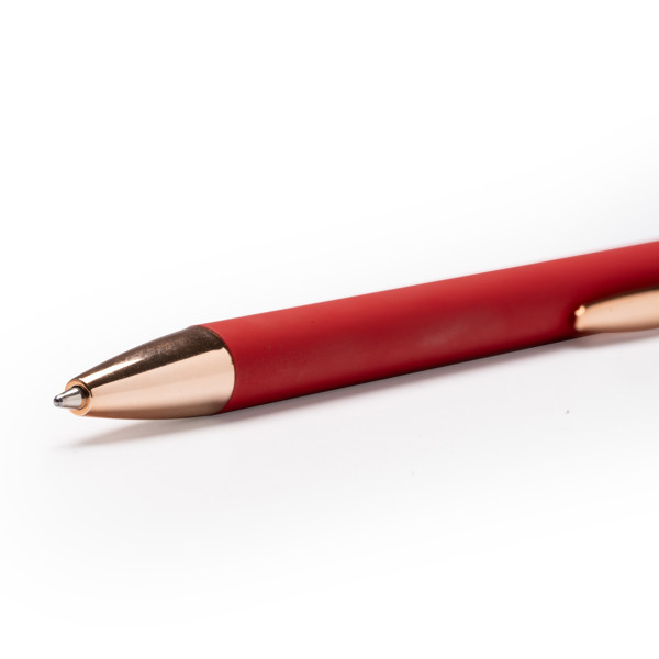 Ball Pen Rose - White / BLUE INK