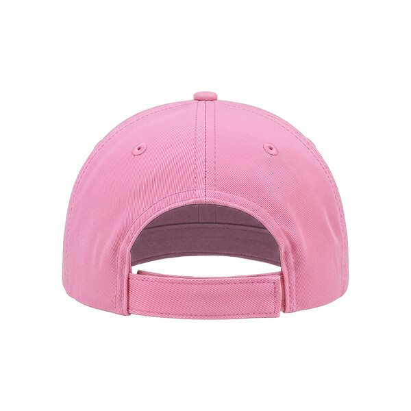 Cotton 5-Panel Cap With 2 Mm-Thick Visor, Embroidered Eyelets And Adjustable Velcro Strap - Pink