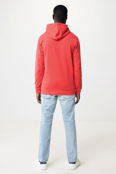 Sweat à capuche en coton recyclé Iqoniq Jasper - Luscious Red / XXXL