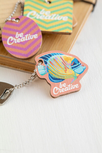 Porte-clés sur mesure CreaFob Wood