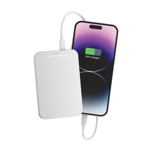 Urban Vitamin Richmond RCS plastic/alu 5000mah powerbank - Silver