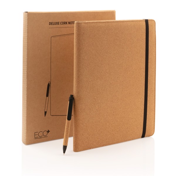 Xd Collection cork portfolio A4, recycled paper