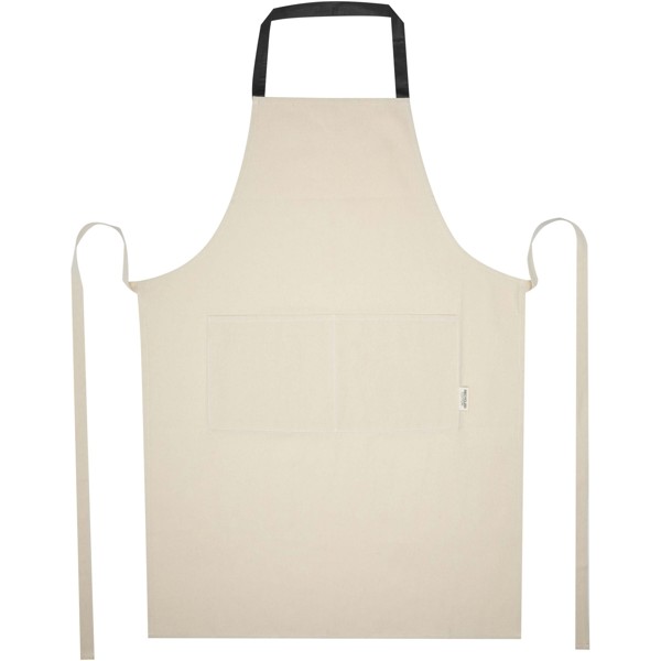 Nia 200 g/m² recycled cotton apron - Solid Black