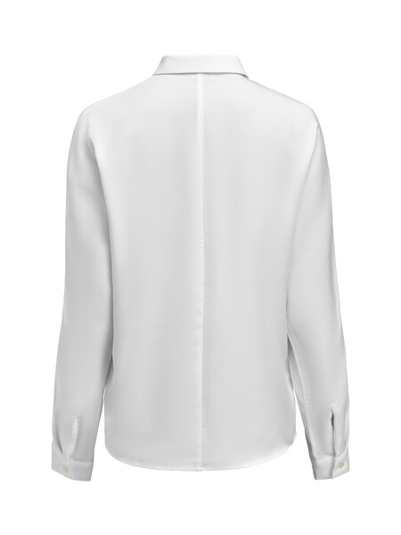 Crepe Satin Blouse White XS