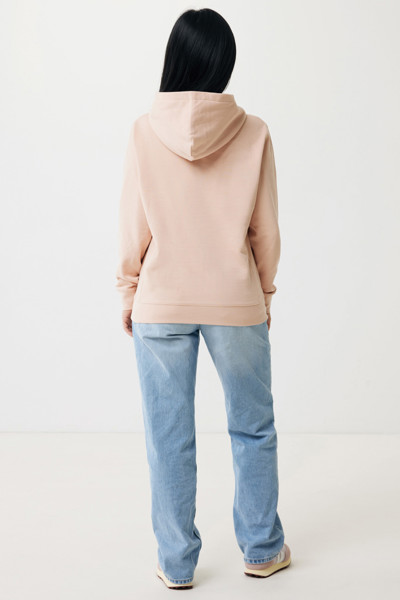 Iqoniq Yengo recycled cotton hoodie with sidepockets - Peach Nectar / L