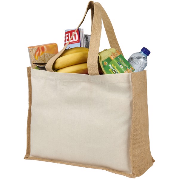 Sac Varai 320 g/m² en toile et jute 23L - Naturel / Naturel