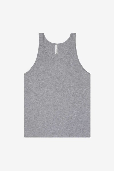 Unisex Heather Cvc Tank - Heather Navy / XL