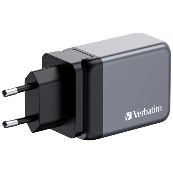 Verbatim GaN cestovní adaptér GNC-65, 2xUSB-C PD 65W