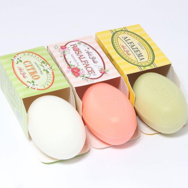 FLORES. Pebble soaps (150g) - Yellow