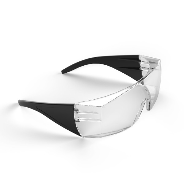 Safety Goggles "Safety" - Transparent / Black