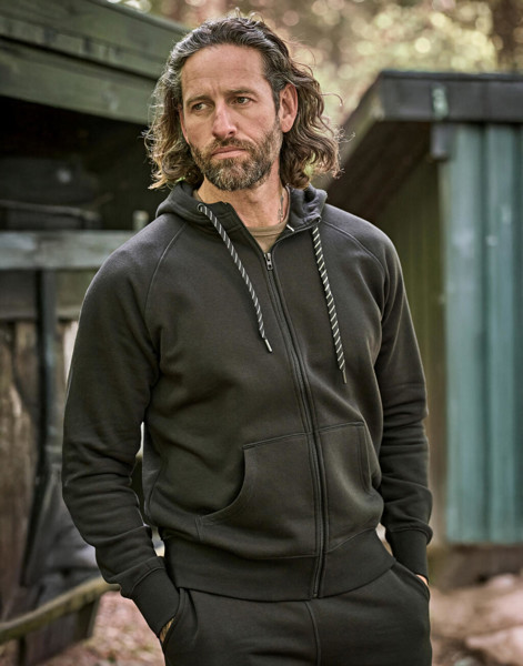 Hooded Zip Sweat - Dark Grey / L