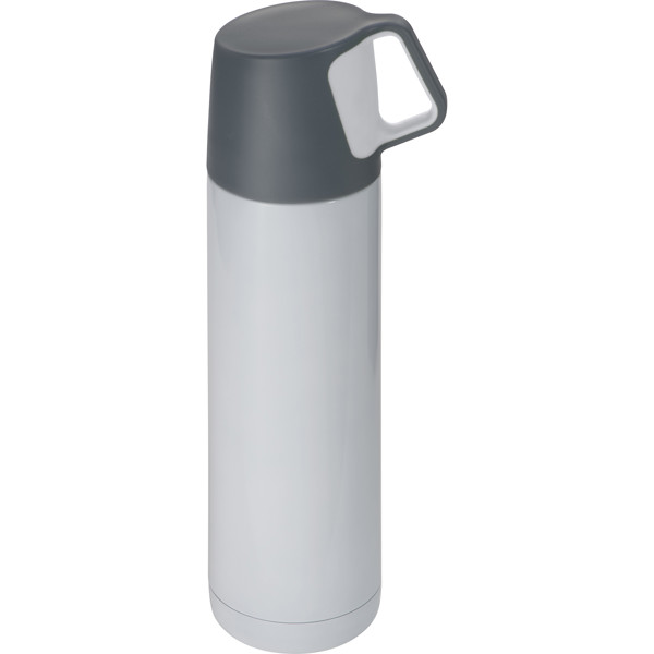 Stainless steel thermal flask LACEY - White