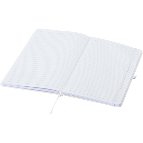 Spectrum A5 recycled hard cover notebook - White