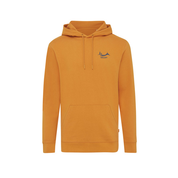 Sweat à capuche en coton recyclé Iqoniq Jasper - Sundial Orange / XS