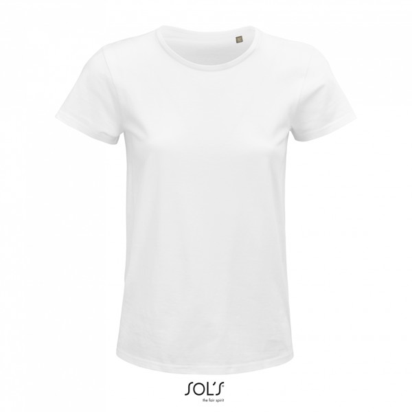 Sol's Crusader Women - Round-Neck Fitted Jersey T-Shirt - White / S