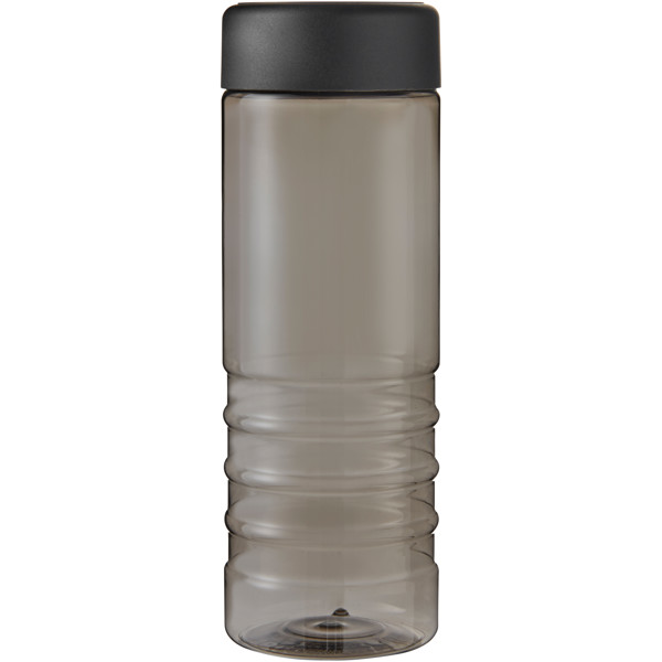 H2O Active® Eco Treble 750 ml screw cap water bottle - Charcoal / Black