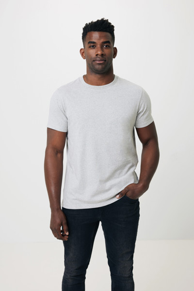 T-shirt en coton recyclé non teinté Iqoniq Manuel - Heather Grey / M