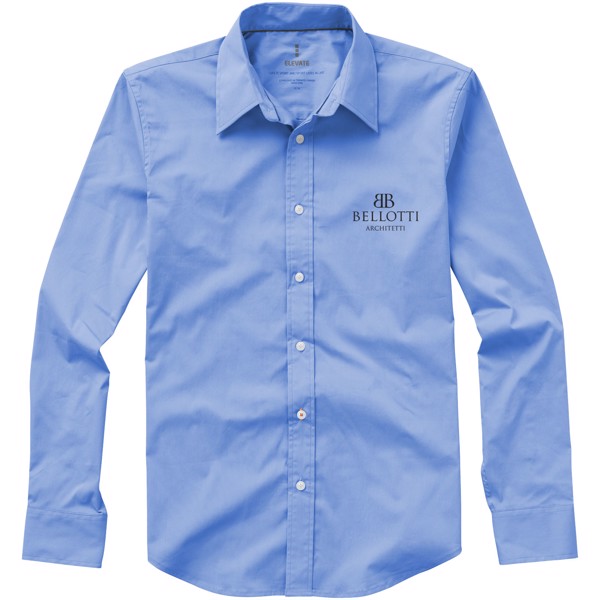 Camisa de manga larga de hombre "Hamilton" - Azul claro / XS