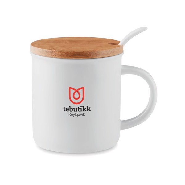 Porcelánový hrnek se lžičkou Kenya