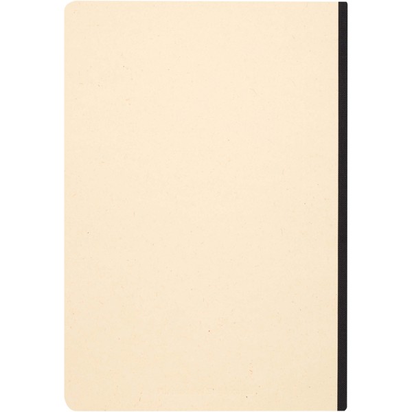 Liliana A5 Zuckerrohr und RPET Softcover Notizbuch - schwarz