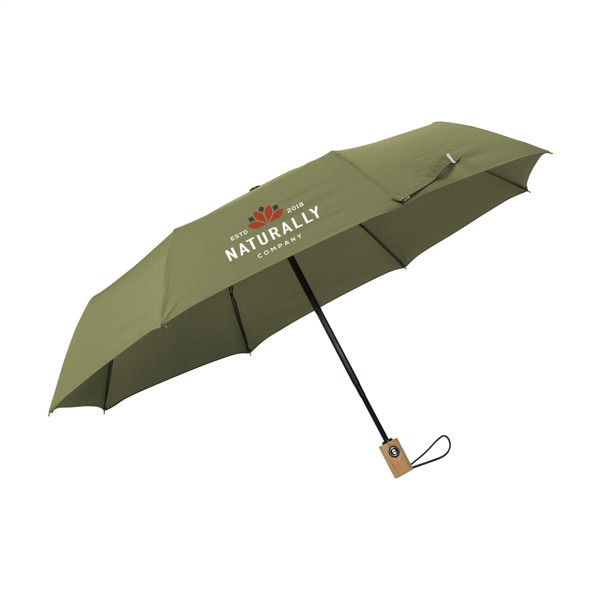 Michigan parapluie pliable en RCS RPET de 21 inch - vert olive