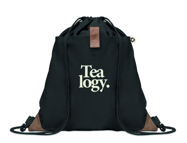 Saco  algodão reciclado Panda Bag - Preto
