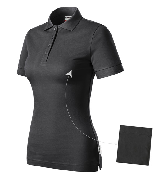 Polokošile Dámská Rimeck® Resist Heavy Polo - Ebony Gray 94 (Brand Label) / 2XL