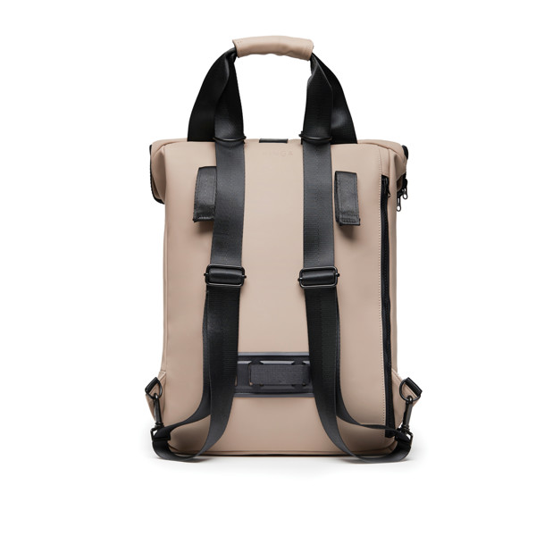 Vinga Baltimore bike bag, 17 inch laptop pocket - Greige