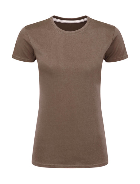 Signature Tagless Tee Women - Deep Taupe / S