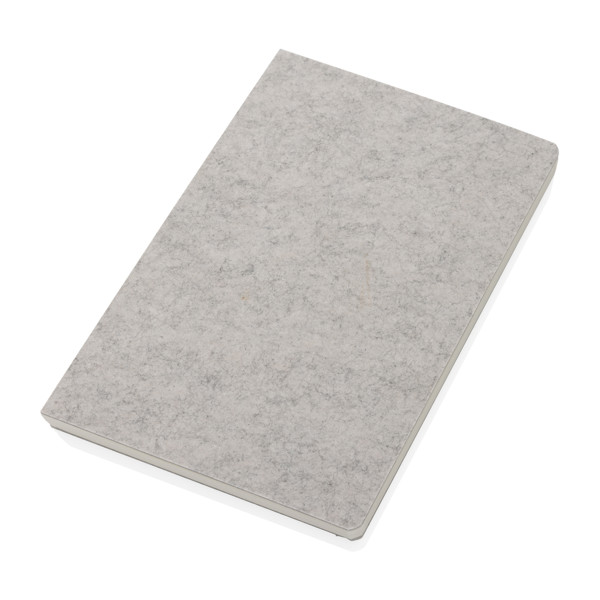 Phrase GRS certified recycled felt A5 notebook - Grey