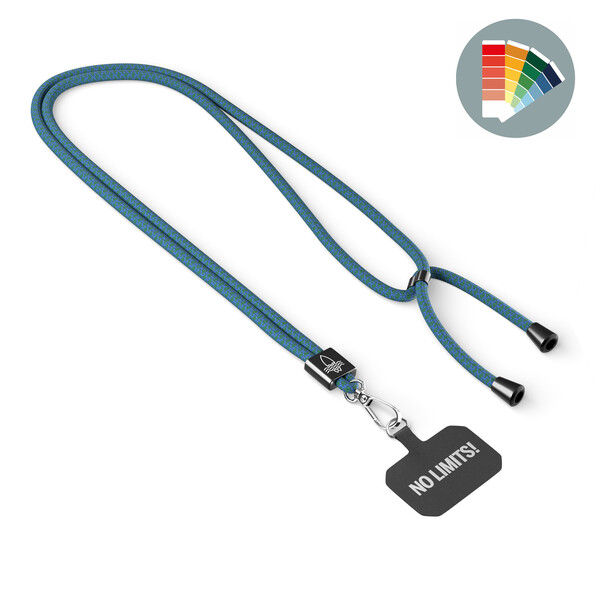 Crossbody, trendy 2-tone cord phone holder made of polyester - Own PMS / Own PMS