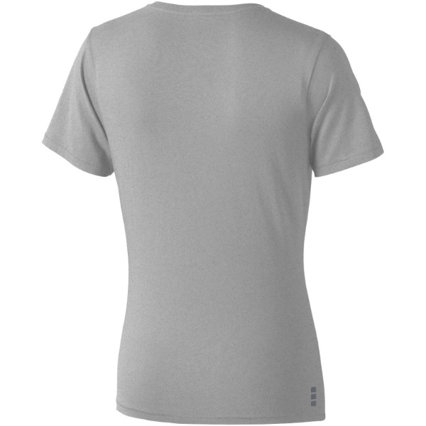 T-shirt de manga curta Nanaimo de mulher - Mistura de cinzas / L