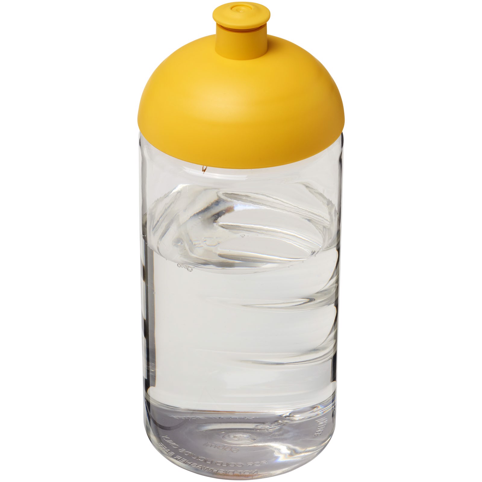 Bidon H2O Bop® o pojemności 500 ml z wypukłym wieczkiem - Przezroczysty / Żółty
